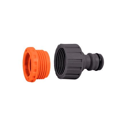 Adaptador em Plástico, com Rosca de 3/4 e Bucha de Redução 1/2, com 75 Peças, para Jardim Tramontina
