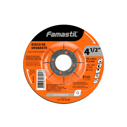 Disco desbaste 4.1/2X3/16X7/8 Famastil  -  REF 80.30