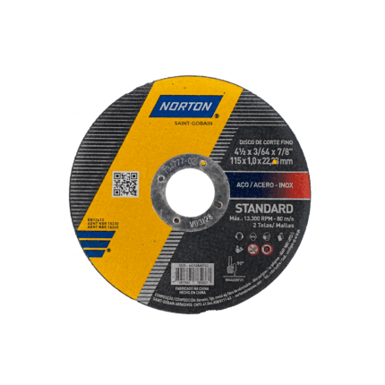 Disco corte fino 4.1/2X3/64X7/8 Norton - REF 66252849762