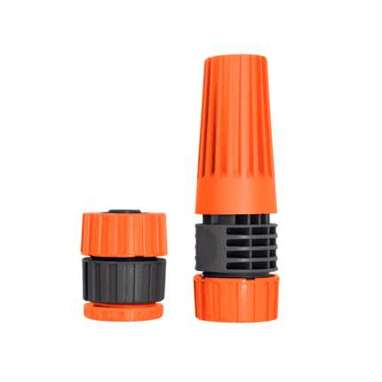 Conjunto para Irrigação Contendo 1 Engate e 1 Esguicho Rosqueado em Plástico, para Jardim Tramontina