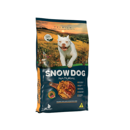 Snow dog frango chips batata-doce 15kg Cães adultos