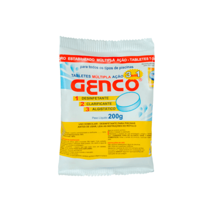 Tabletes Multipla Acao "3 Em 1" T-200 - 200g Genco