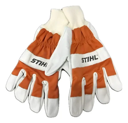 Luva De Proteção Standard M (9) - Orginal Stihl Laranja E Branco