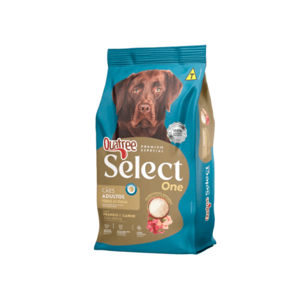 Quatree select one adulto todas as racas frango e carne 15KG